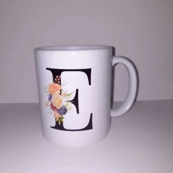 Floral Letter Mug